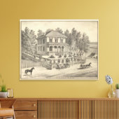 Verblijfplaats, Woodland Canvas Afdruk (Insitu (Woonkamer))