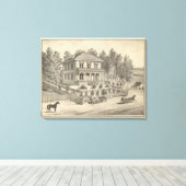 Verblijfplaats, Woodland Canvas Afdruk (Insitu (Houten vloer))