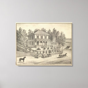 Verblijfplaats, Woodland Canvas Afdruk