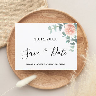 Verblijfsdag roos goudbloem sparen op datum briefkaart