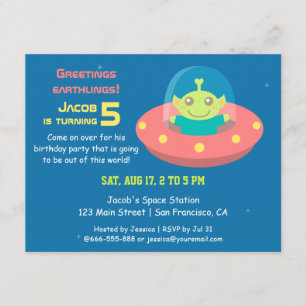 Verblijfsdag voor buitenruimtevaart kaart