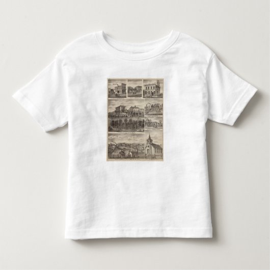 Verblijfselen, bedrijven en stad Eyota Kinder Shirts (Voorkant)