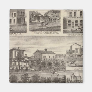 Verblijfselen, bedrijven en stad Eyota Magneet