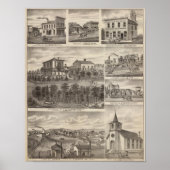 Verblijfselen, bedrijven en stad Eyota Poster (Voorkant)