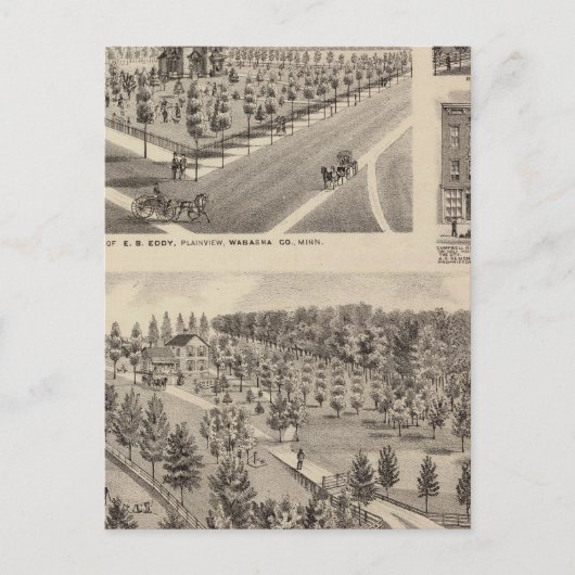 Verblijfselen, Boerderij, Minnesota Briefkaart (Voorkant)