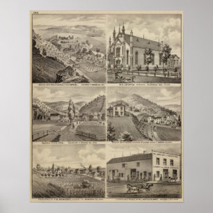 Verblijfselen, Boerderijen, Brouwerij en Stable, M Poster