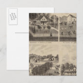 Verblijfselen en Barns, Minnesota Briefkaart (Voorkant / Achterkant)