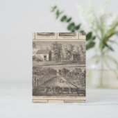 Verblijfselen en bedrijven in Muscatine Briefkaart (Staand voorkant)