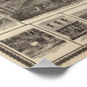 Verblijfselen en bedrijven in Muscatine Poster (Hoek)