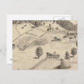 Verblijfselen en boerderij in New Haven Briefkaart (Voorkant / Achterkant)