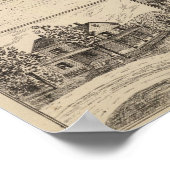 Verblijfselen en boerderij in New Haven Poster (Hoek)