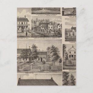 Verblijfselen en Boerderijen gebouwen, Owatonna, M Briefkaart