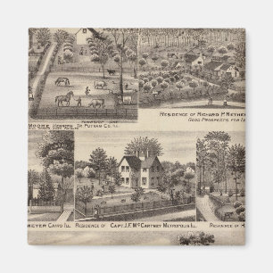 Verblijfselen en boerderijen in Edgar, Hardin, Mas Magneet