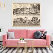 Verblijfselen en brouwerijen in Rochester, Minneso Canvas Afdruk (Insitu (Woonkamer))