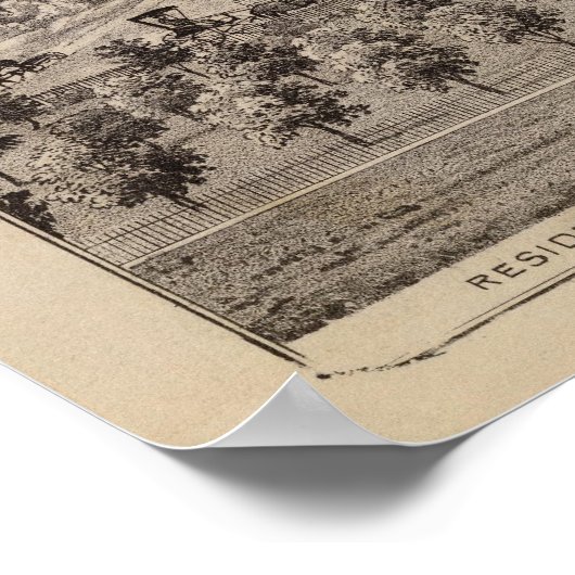 Verblijfselen en brouwerijen in Rochester, Minneso Poster (Hoek)