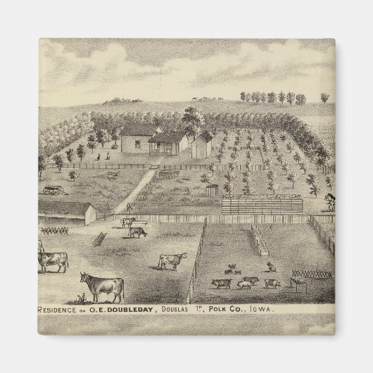 Verblijfselen en kantoor, Douglas Tp Magneet (Voorkant)