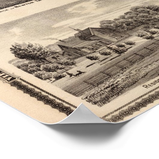 Verblijfselen en opslag in Polk County Poster (Hoek)