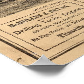 Verblijfselen, hotels, Titusville, Franklin Poster (Hoek)