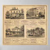 Verblijfselen, hotels, Titusville, Franklin Poster (Voorkant)