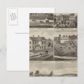 Verblijfselen in Amherst en Fillmore, Minnesota Briefkaart (Voorkant / Achterkant)