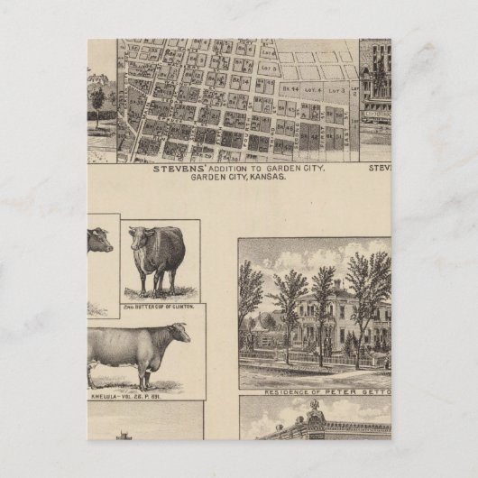 Verblijfselen in Kansas Briefkaart (Voorkant)