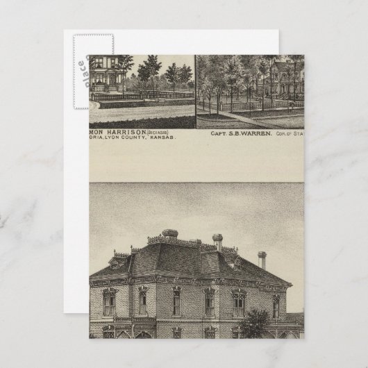 Verblijfselen in Kansas Briefkaart (Voorkant / Achterkant)