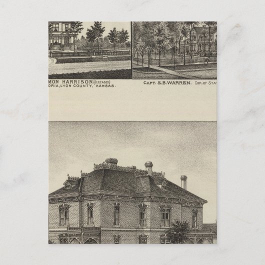 Verblijfselen in Kansas Briefkaart (Voorkant)