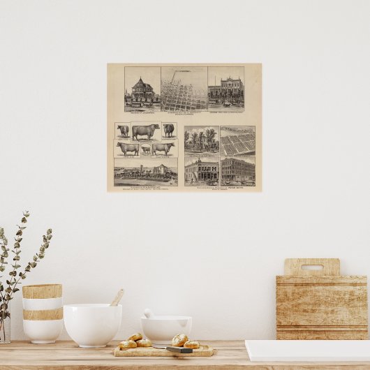 Verblijfselen in Kansas Poster (Keuken)