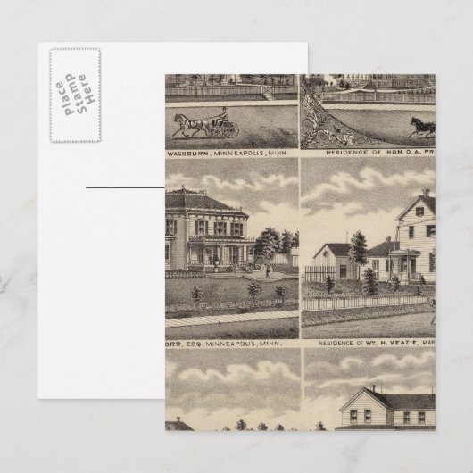 Verblijfselen in Minnesota Briefkaart (Voorkant / Achterkant)