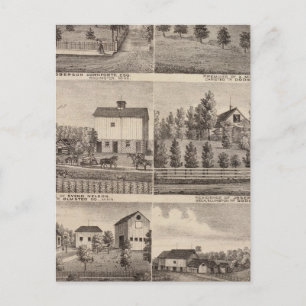 Verblijfselen in Rochester en in Dodge, Minnesota Briefkaart