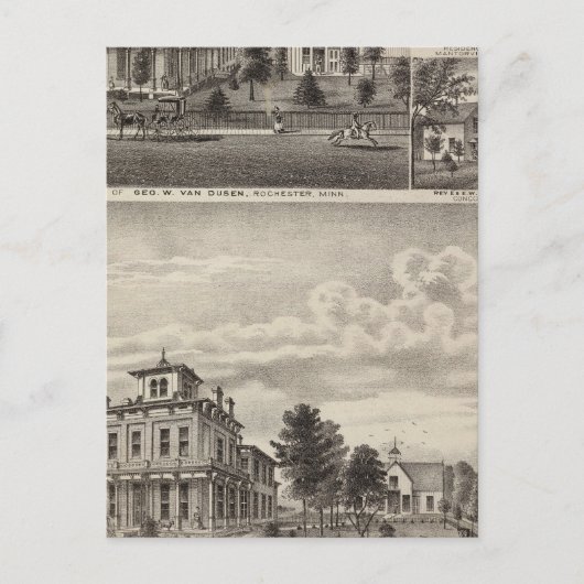 Verblijfselen in Rochester, Minnesota Briefkaart (Voorkant)