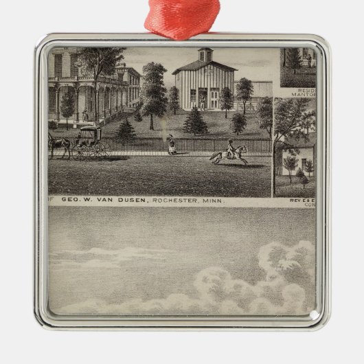 Verblijfselen in Rochester, Minnesota Metalen Ornament (Voorkant)