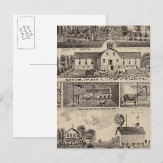 Verblijfselen, Minnesota 4 Briefkaart (Voorkant / Achterkant)