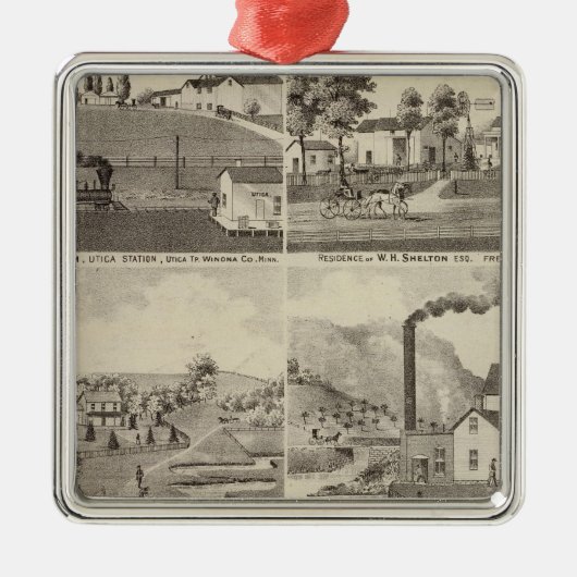 Verblijfselen, Minnesota Metalen Ornament (Voorkant)