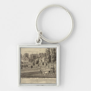 Verblijfselen van de heer MM Conger en GW Harrison Sleutelhanger