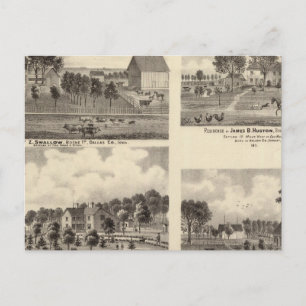 Verblijfselen van de slib briefkaart