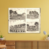 Verblijfselen van de slib canvas afdruk (Insitu (Woonkamer))