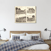 Verblijfselen van de slib canvas afdruk (Insitu (Slaapkamer))