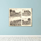 Verblijfselen van de slib canvas afdruk (Insitu (Houten vloer))