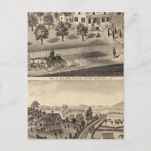 Verblijfselen van SA Nay en DM Winans Briefkaart (Voorkant)