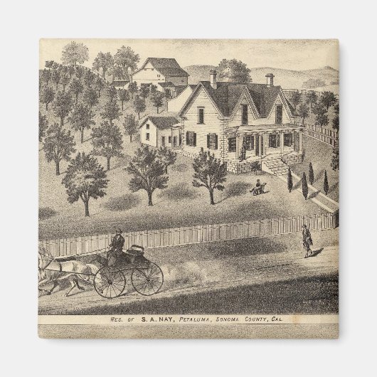 Verblijfselen van SA Nay en DM Winans Magneet (Voorkant)