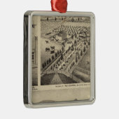 Verblijfselen van Wm N Gladden en mevrouw Ina B Mi Metalen Ornament (Rechts)