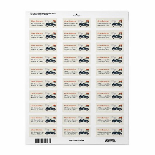 Verblijfsellabels voor dieren/auto's etiket (Full Sheet)