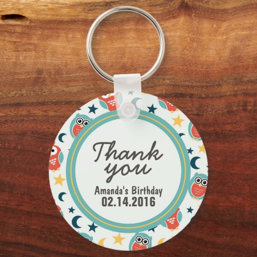 Verblijfsfeest Hartelijk dank Sleutelhanger cadeau (Voorkant)