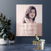 Verblijfsfeest roos gouden roze wandkleed