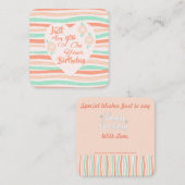 Verblijfsgroeten! Notitiekaartje (Voorkant / Achterkant)