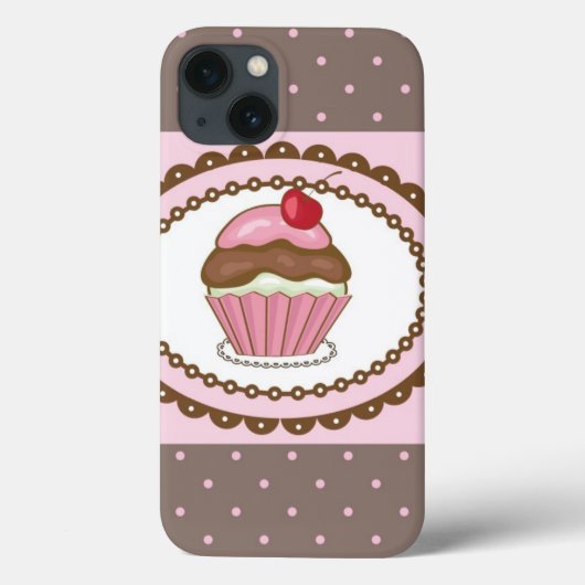 Verblijfskaart met cupcake Case-Mate iPhone case (Achterkant)
