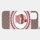 Verblijfskaart met cupcake Case-Mate iPhone case (Achterkant (horizontaal))