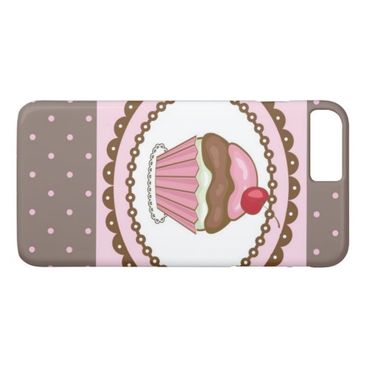 Verblijfskaart met cupcake Case-Mate iPhone case (Achterkant (Horizontaal))