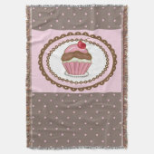 Verblijfskaart met cupcake deken (Voorkant Verticaal)